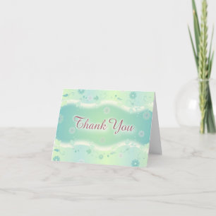 Carte de remerciements floral élégant