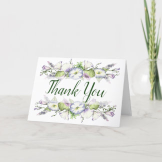 Carte De Remerciements Floral Handfasting Matin Gloire