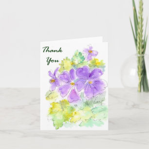 Carte De Remerciements Floral 'Thank You'