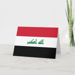 Carte De Remerciements Flot d'Iraq