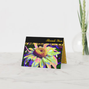 Carte De Remerciements Flower Power Thank