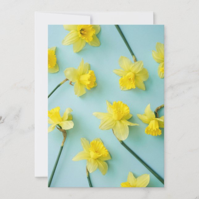 Carte De Remerciements Flowers (homonymie) | Daffodils (Devant)