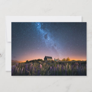 Carte De Remerciements Flowers (homonymie)   Lupines Blooming Lake Tekapo