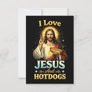 Carte De Remerciements Foi, Amour et Hotdogs