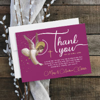 Foi élégante Magenta Rose Angel Blessure Script