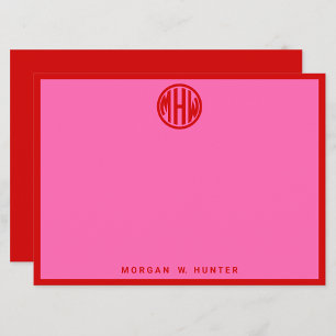 Carte De Remerciements Fond personnalisé pour bricolage avec monogramme e