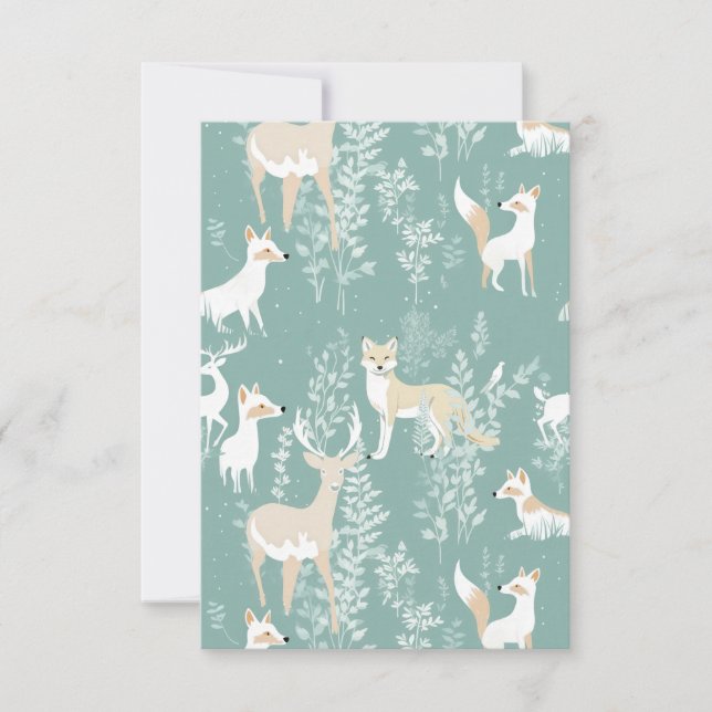 Carte De Remerciements Forest Friends (Devant)