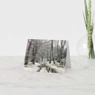 Carte De Remerciements Forêt de hêtres, hiver par Anders Andersen-Lundby