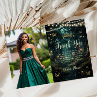 Forêt enchantée vert émeraude Quinceañera Photo