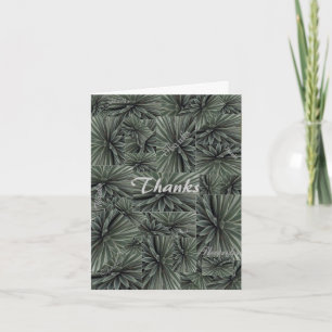 Carte de remerciements forêt tropicale merci beauc