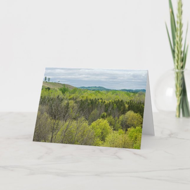 Carte De Remerciements Forêts et collines à Black River Falls (Devant)