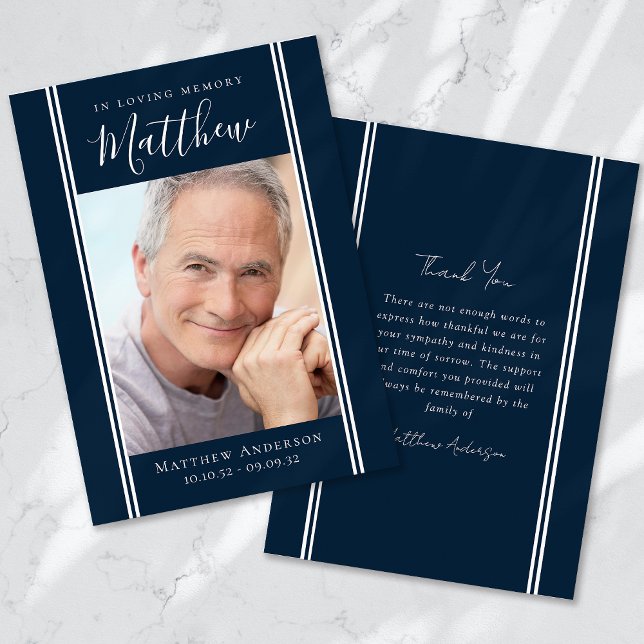 Carte De Remerciements Forever in Our Hearts Photo Sympathy (Créateur téléchargé)