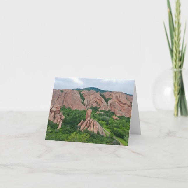 Carte De Remerciements Formes de vallée et de roche à roxborough (Devant)