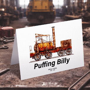 Carte De Remerciements Foudre Billy Steam Train Anglais Locomotive