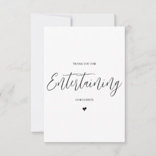 Carte de remerciements fournisseur mariage - DJ/Ba