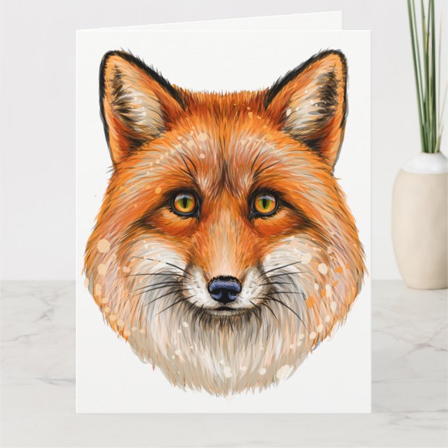 Carte De Remerciements Foxy Fox - Voir Retour (Devant)
