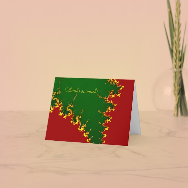Carte de remerciements fractale de Noël (Créateur téléchargé)