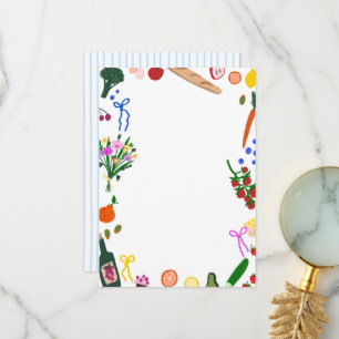 Carte De Remerciements FRAÎCHEMENT SORTI DU MARCHÉ Douce Fête de Mariage 