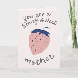 Carte De Remerciements Fraise fraîche pour une mère de Berry Sweet