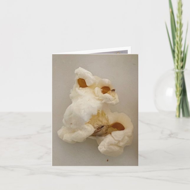 Carte De Remerciements Frank Le Critère 🍿 Popcorn Avec Un Gros Nez (Devant)