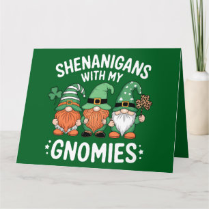 Carte De Remerciements Fredonnements avec mes gnomes St Patrick's Day irl
