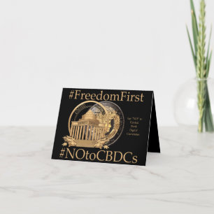 Carte De Remerciements #FreedomFirst : Portefeuille de la liberté - Embra