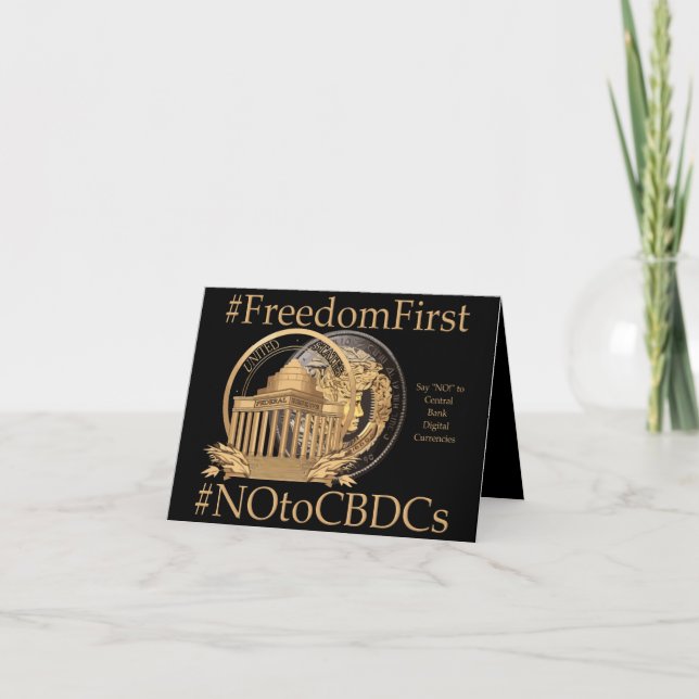 Carte De Remerciements #FreedomFirst : Portefeuille de la liberté - Embra (Devant)