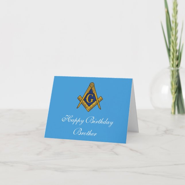 Carte De Remerciements Freemason Mason Freemason (Devant)