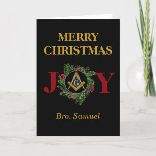 Carte De Remerciements Freemason Mason Freemason Noël
