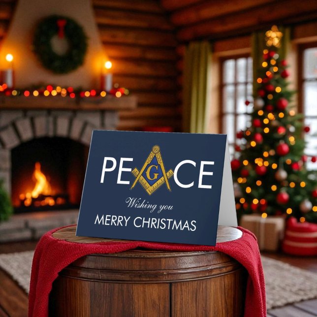 Carte De Remerciements Freemason Mason Freemason Noël (Créateur téléchargé)