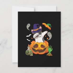 Carte De Remerciements French Bulldog Dabbing Pour Ouvrir Halloween Citro