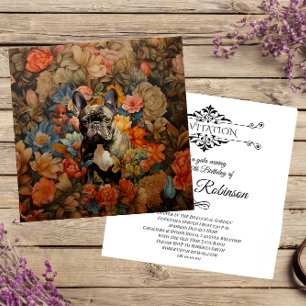 Carte De Remerciements French Bulldog Frenchie Garden Tapestry Anniversai