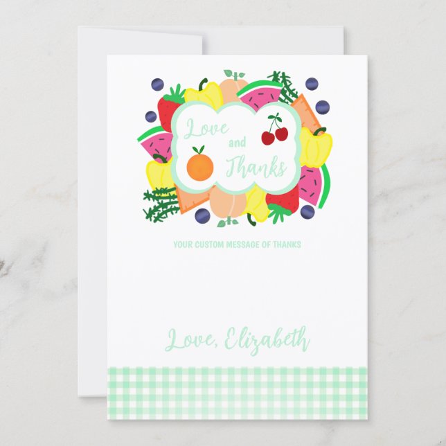 Carte De Remerciements Fresh Off The Market Bridal Shower (Devant)