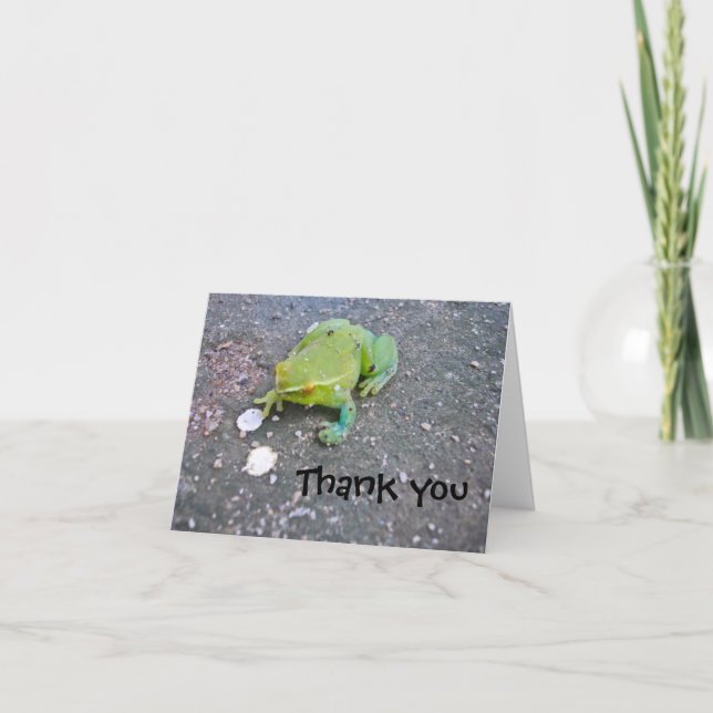 Carte De Remerciements Froggie thank you note (Devant)