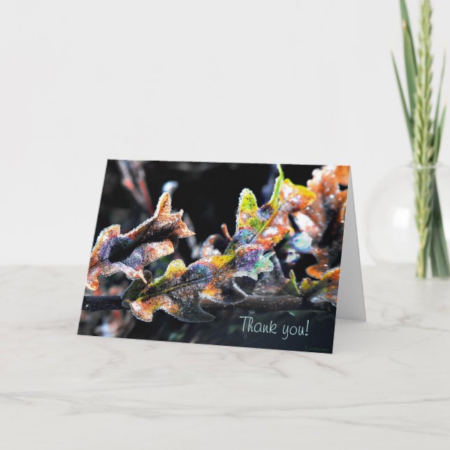 Carte De Remerciements Froid de fée de chêne (Devant)