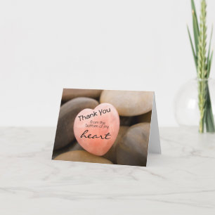Carte De Remerciements From the Heart Thank You Notes