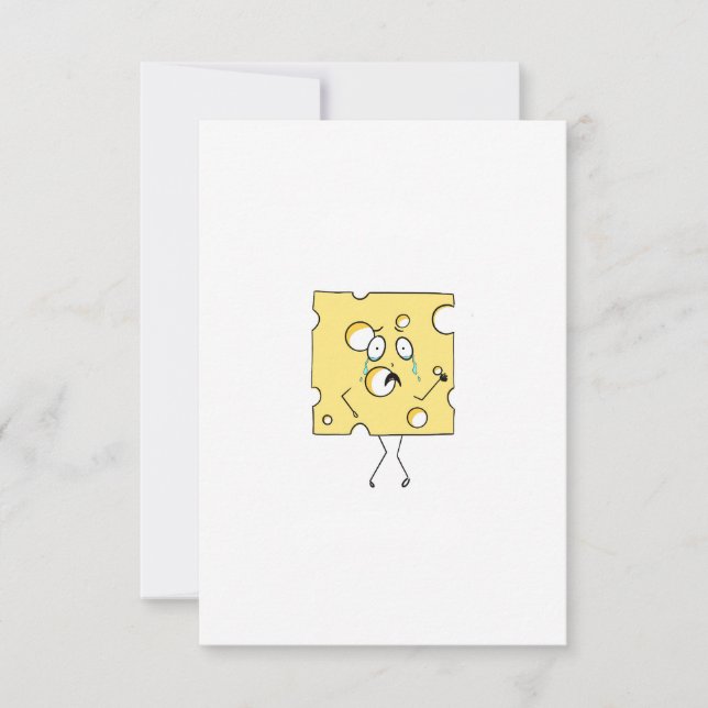 Carte De Remerciements Fromage Gouda, thème fromage (Devant)