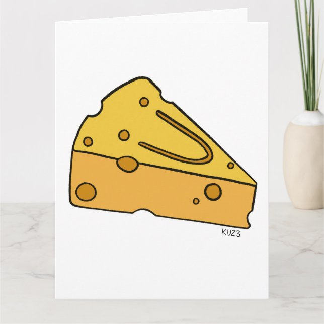 Carte De Remerciements Fromage Mignon Rieur (Devant)