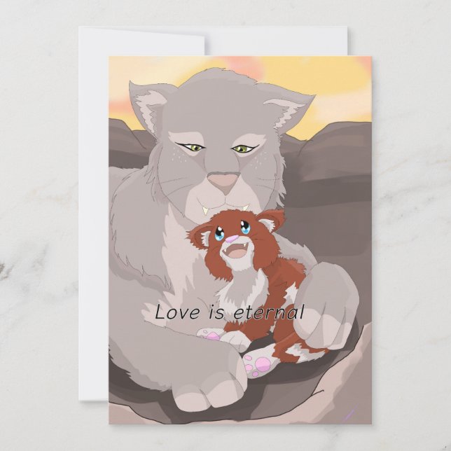 Carte De Remerciements Frost Baby L'amour est éternel (Devant)