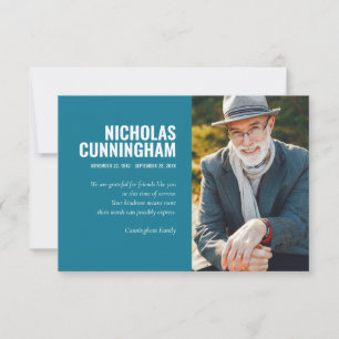 Carte De Remerciements Funérailles Mémorial Pour Toujours Dans Nos Coeurs