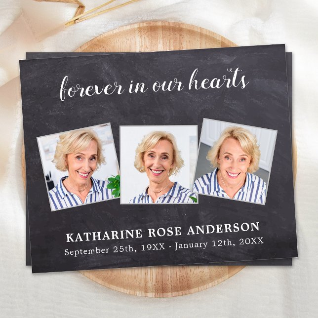 Carte de remerciements funéraire budgétaire Sympat (Créateur téléchargé)