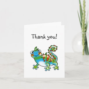 Carte De Remerciements Funlizard thank