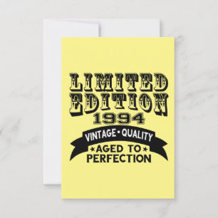 Carte De Remerciements Funny 1994 Birthday Card Limited Edition