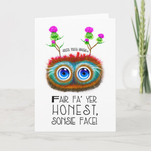 Carte De Remerciements Funny Address To A Haggis