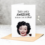 Carte De Remerciements Funny Birthday Adult Grey Card<br><div class="desc">Célébrez la journée spéciale de quelqu'un de merveilleux avec une carte de voeux d'anniversaire joyeuse et sincère! Cette carte capture l'essence de la joie et de l'appréciation, en disant, 'Anniversaire drôle! Tu es génial ! ' C'est un moyen léger d'express de votre affection, parfait pour les amis, la famille, ou...</div>