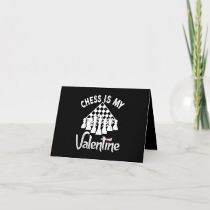 Carte De Remerciements Funny Chess Is My Valentine Coach Fan Lover
