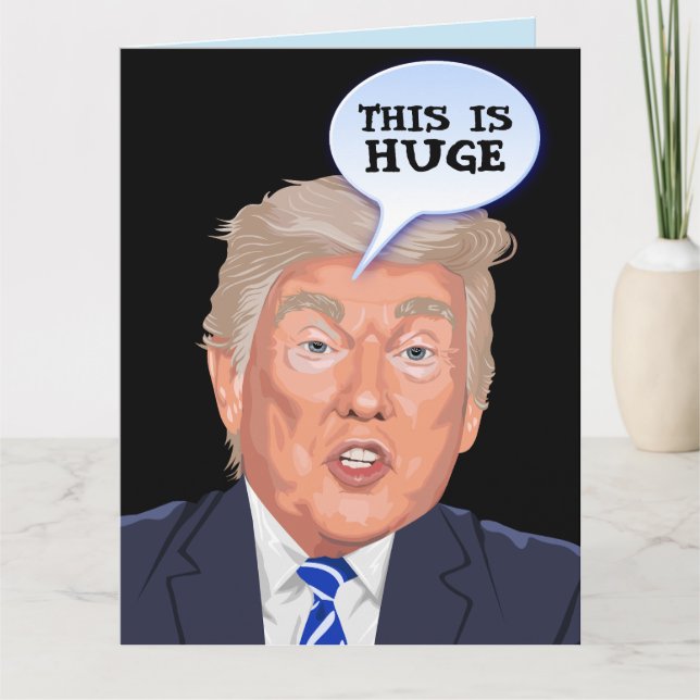 Carte De Remerciements Funny Donald Trump Birthday greeting card  (Devant)