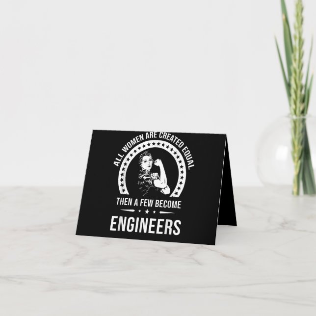 Carte De Remerciements Funny Engineer For All Women (Devant)
