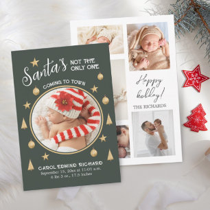 Carte De Remerciements Funny Photo Collage de natalité Statistiques vacan