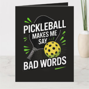 Carte De Remerciements Funny Pickleball me fait dire des gros mots